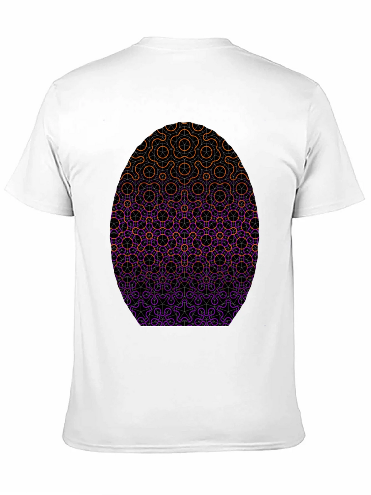 Geometric Egg Design Black T-Shirt product image 10