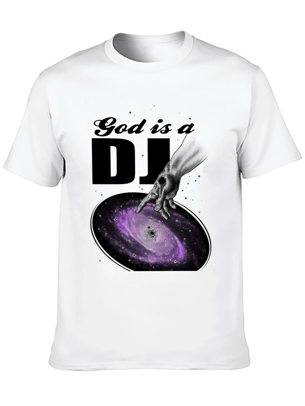 God is a DJ Graphic T-Shirt - Unique Galaxy Design product image 9