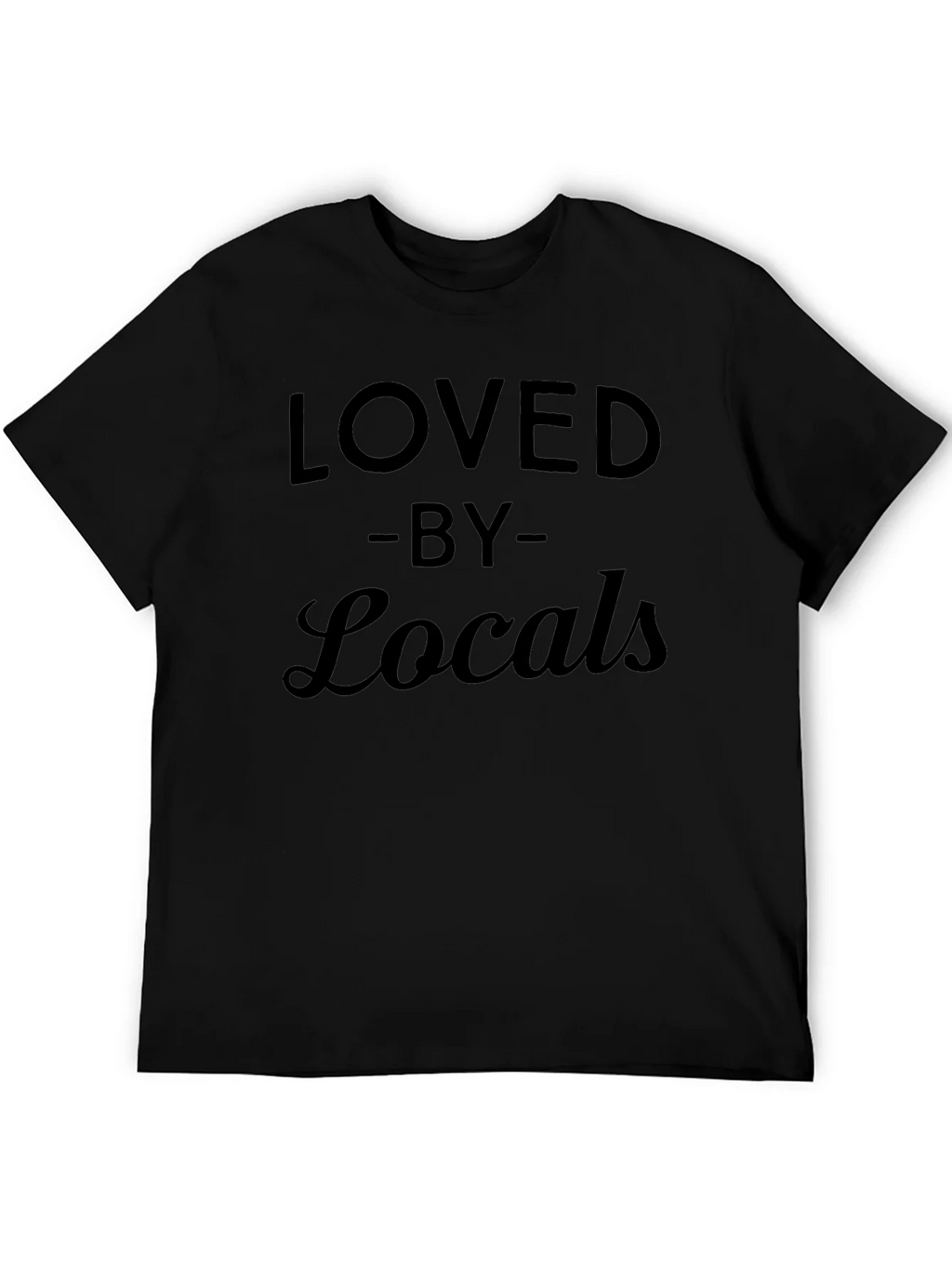 Loved by Locals Black Graphic T-Shirt product image 5