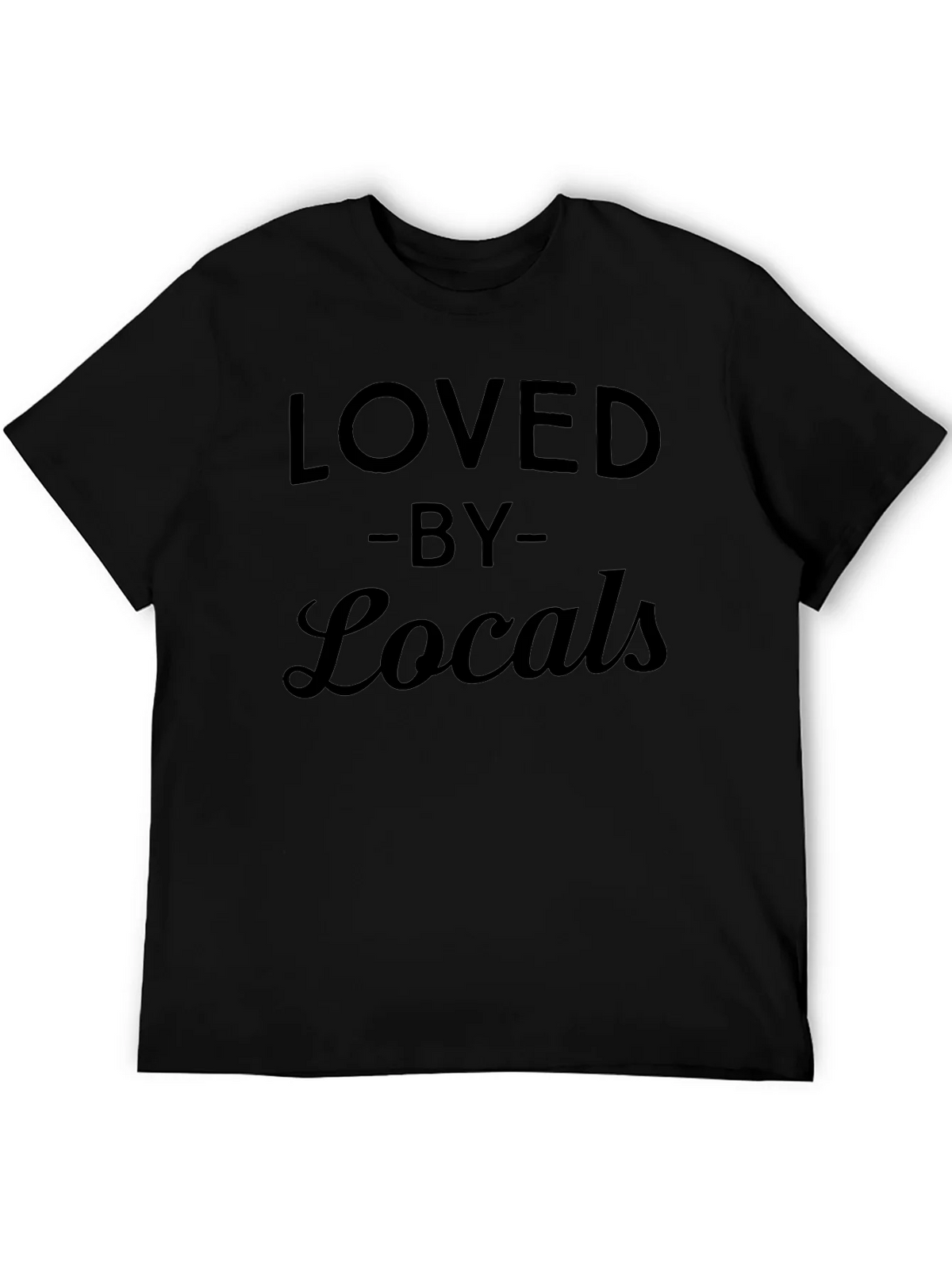 Loved by Locals Black Graphic T-Shirt product image 5