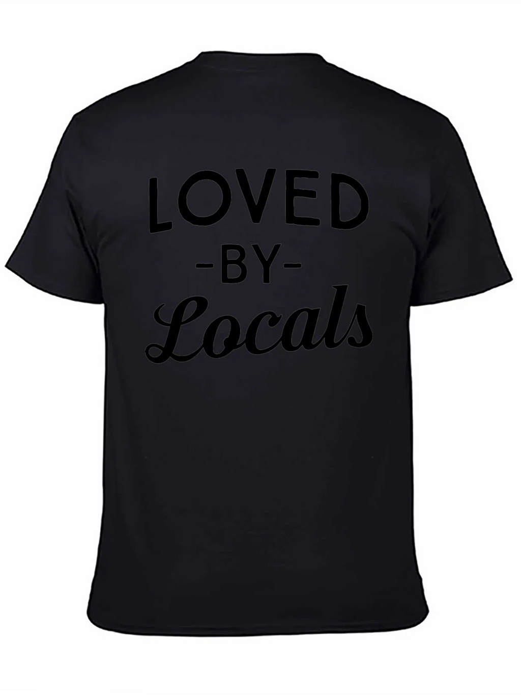 Loved by Locals Black Graphic T-Shirt product image 4
