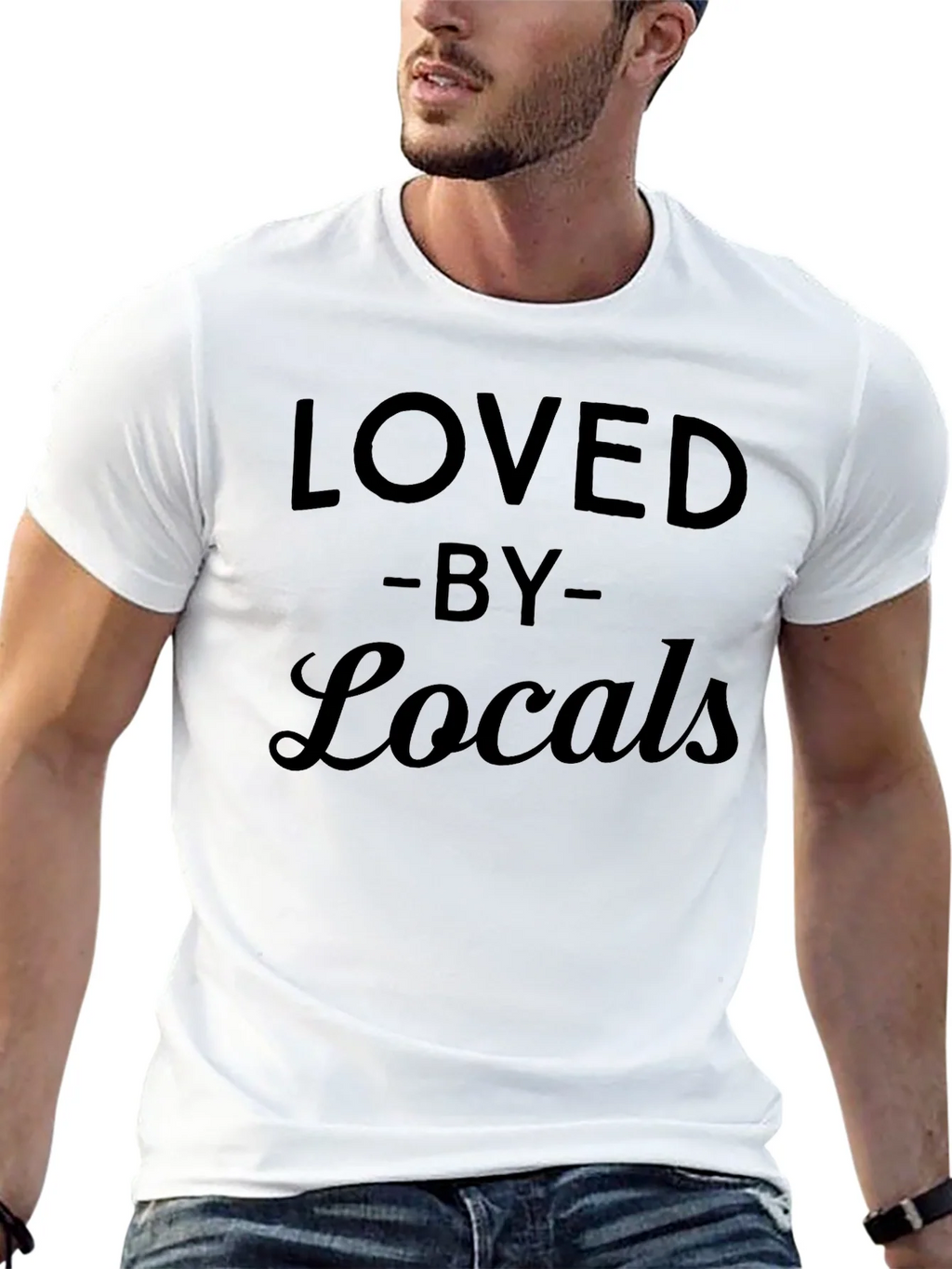 Loved by Locals Black Graphic T-Shirt product image 12