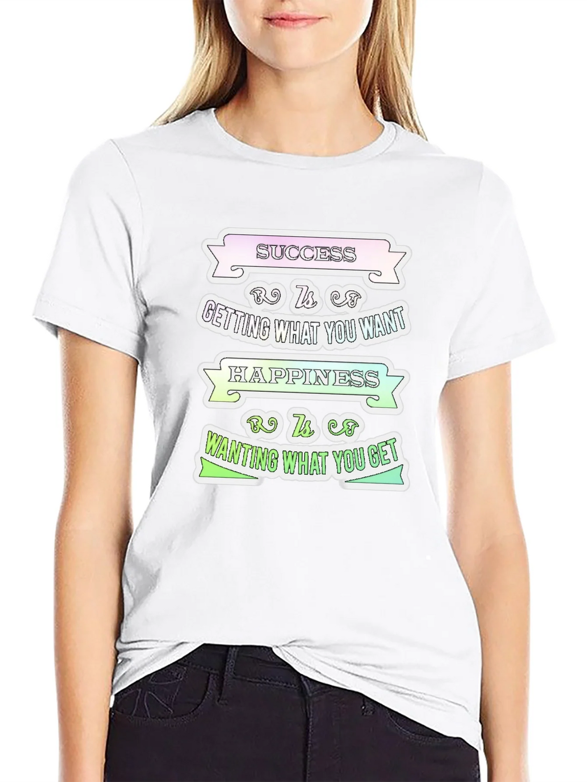 Success Happiness Mens T-Shirt - Inspirational Graphic Tee product image 8