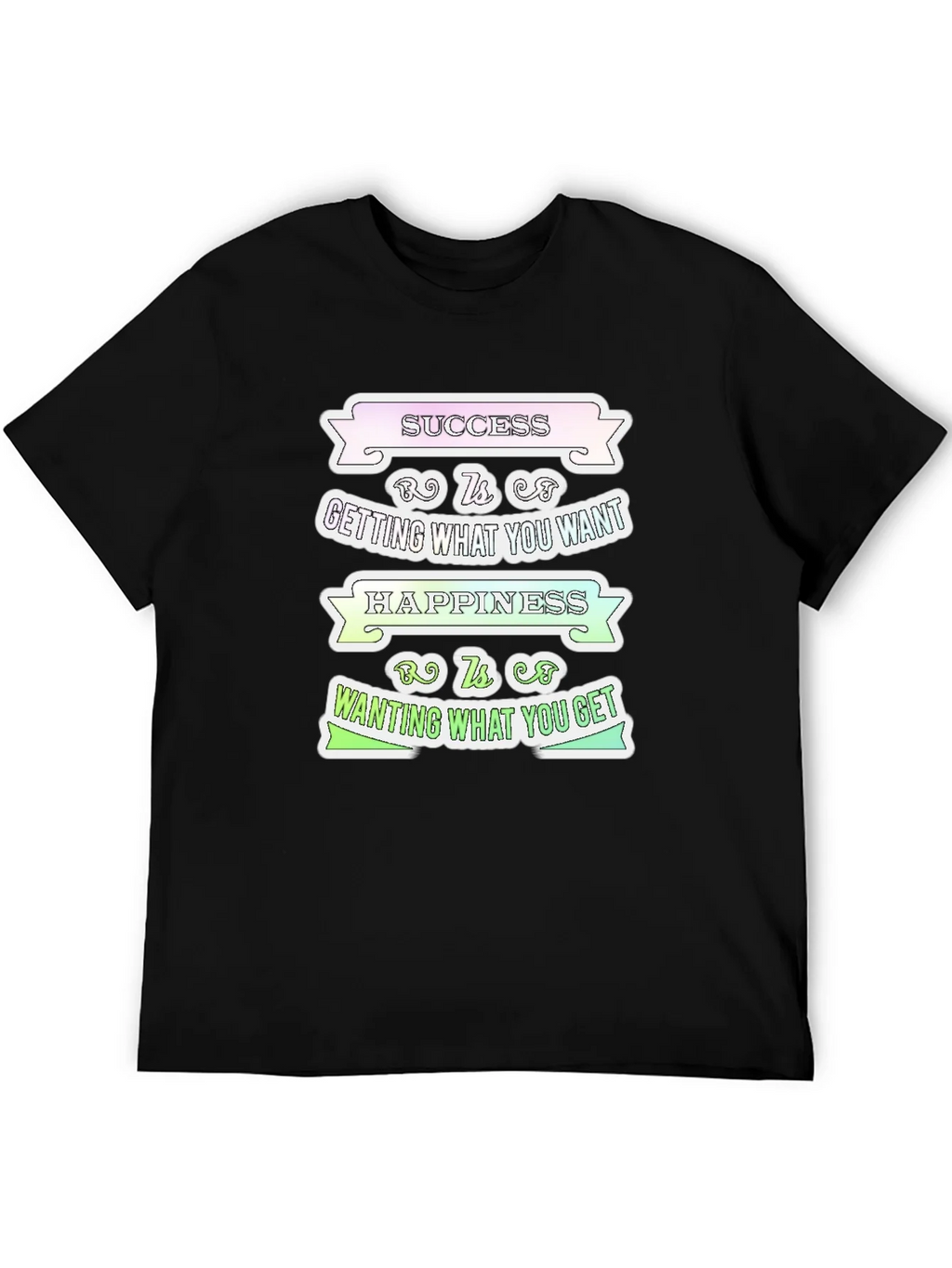 Success Happiness Mens T-Shirt - Inspirational Graphic Tee product image 5