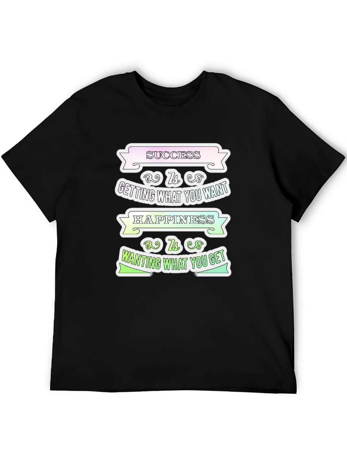 Success Happiness Mens T-Shirt - Inspirational Graphic Tee product image 5