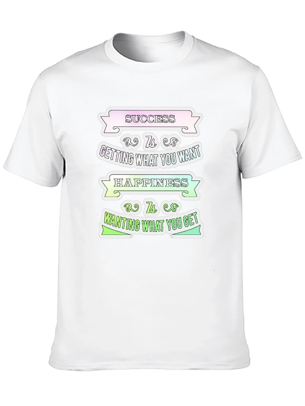 Success Happiness Mens T-Shirt - Inspirational Graphic Tee product image 9