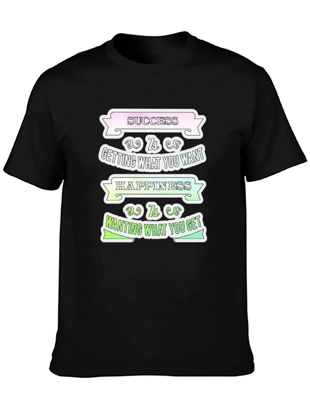 Success Happiness Mens T-Shirt - Inspirational Graphic Tee product image 3