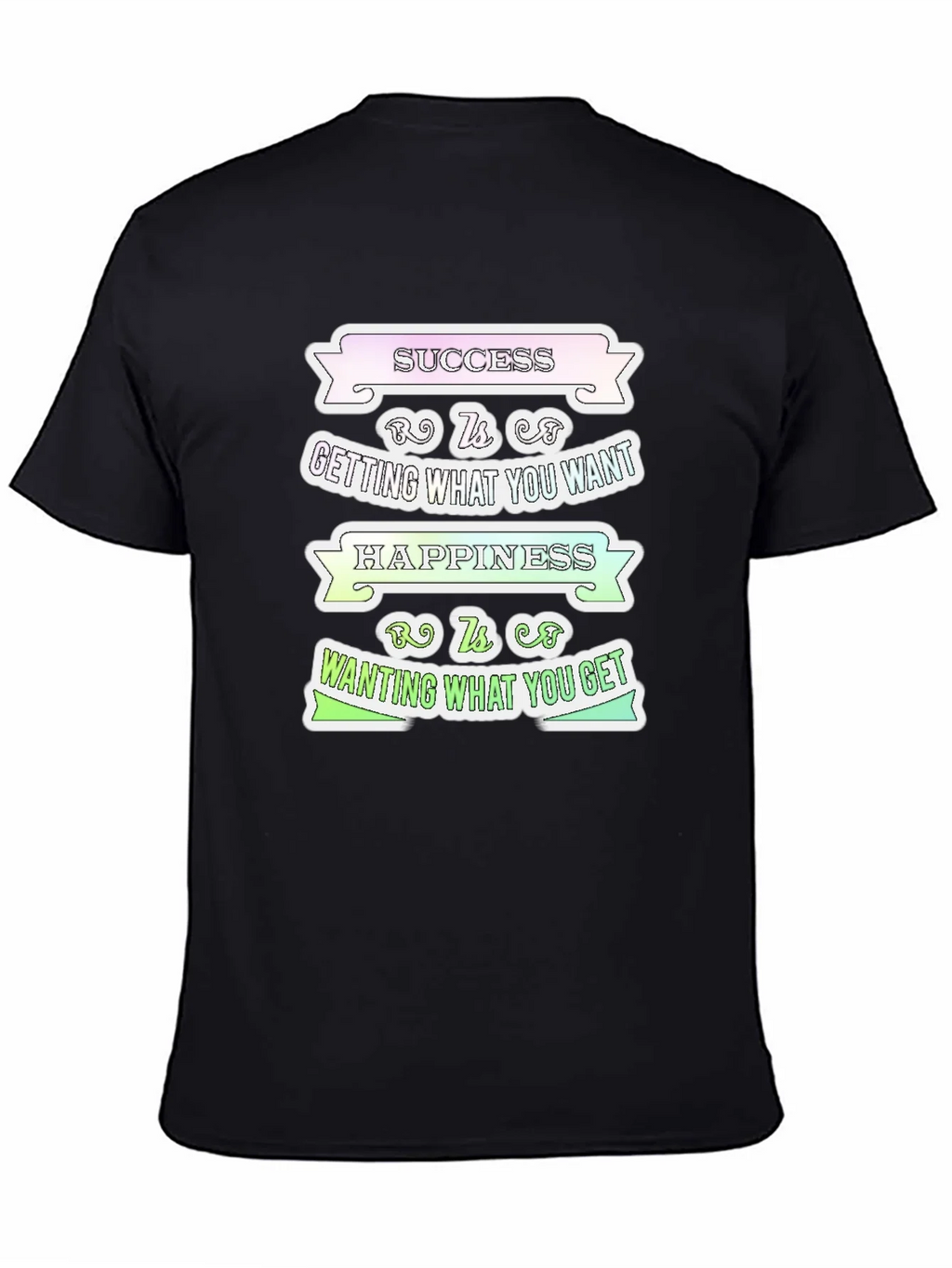 Success Happiness Mens T-Shirt - Inspirational Graphic Tee product image 4
