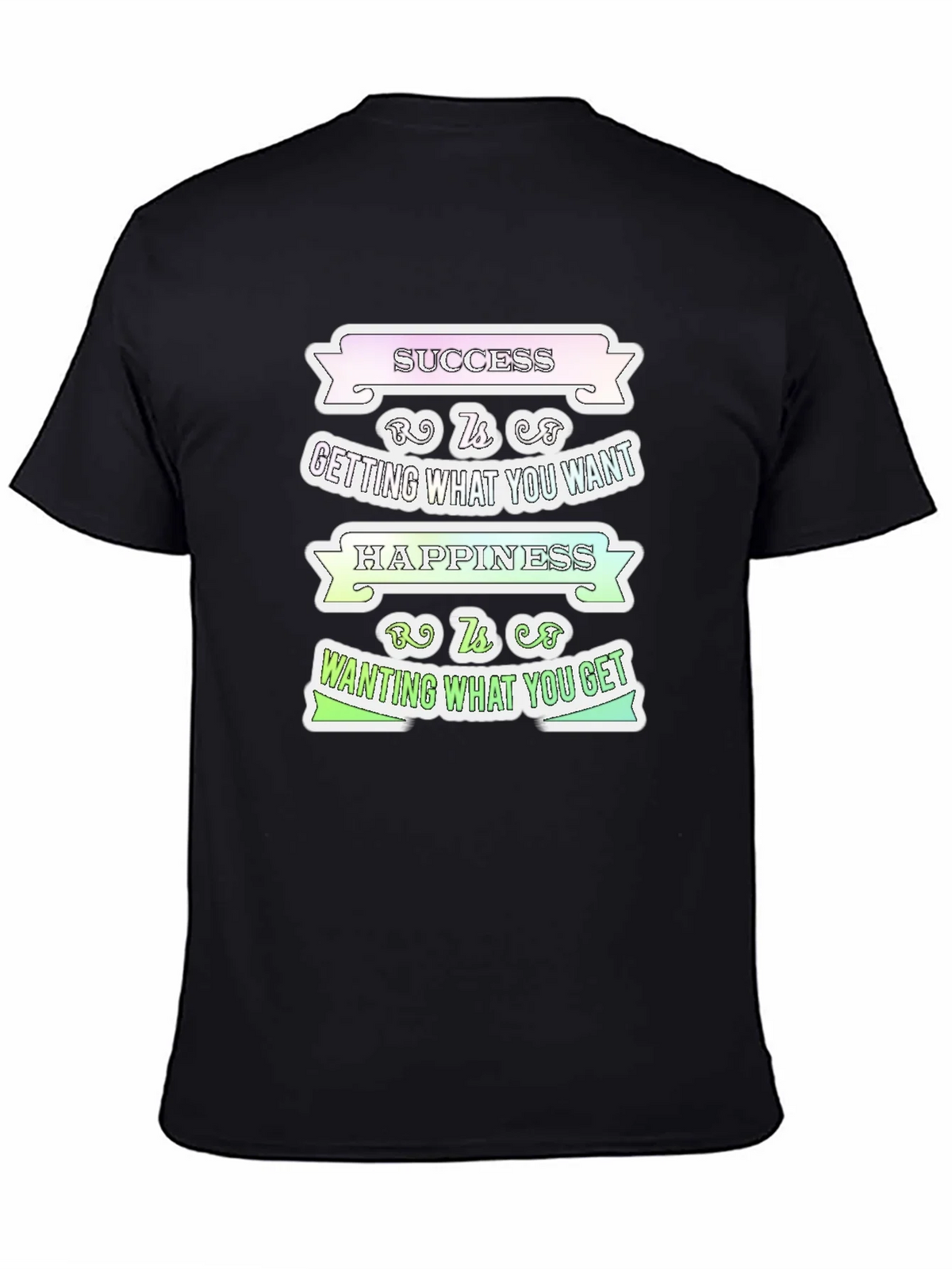 Success Happiness Mens T-Shirt - Inspirational Graphic Tee product image 4