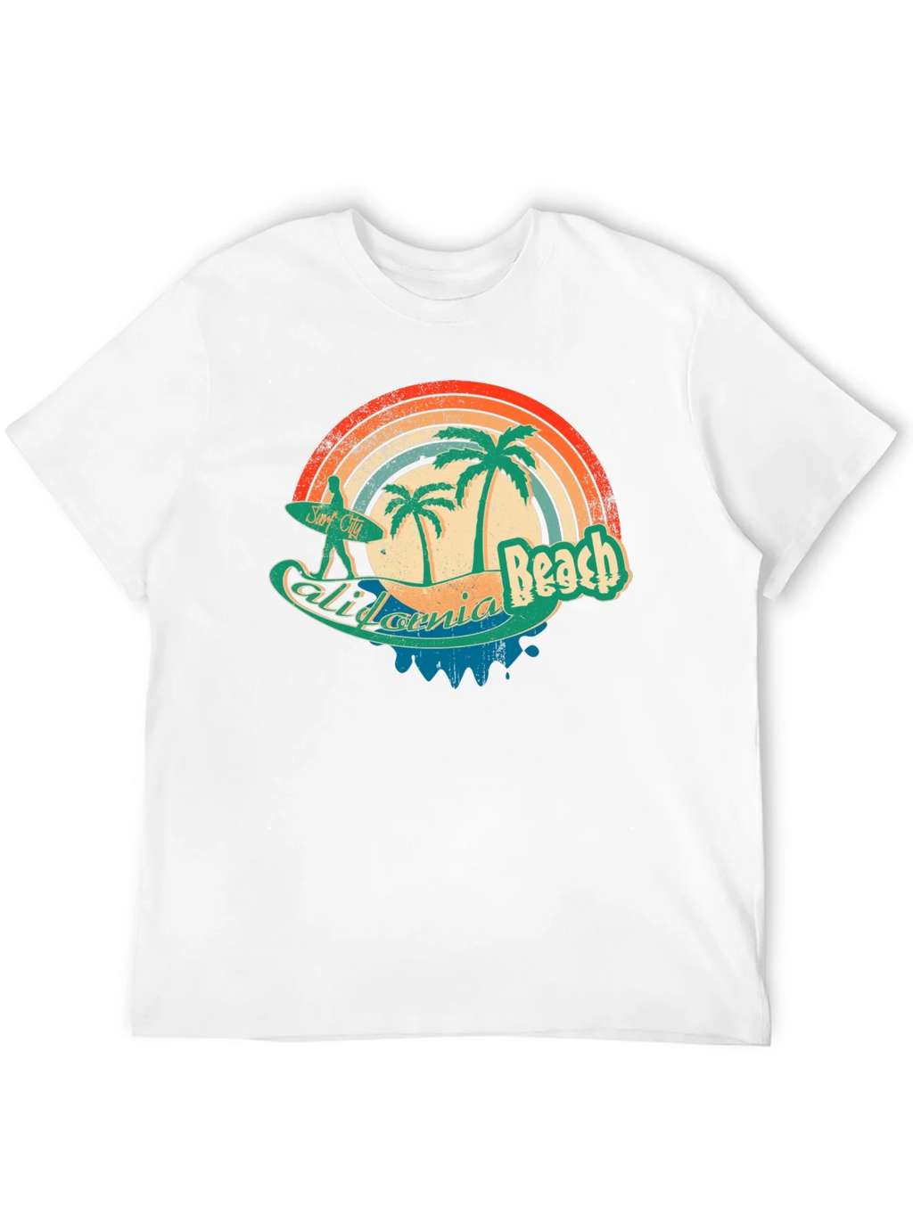 California Beach Retro Surf T-Shirt product image 11