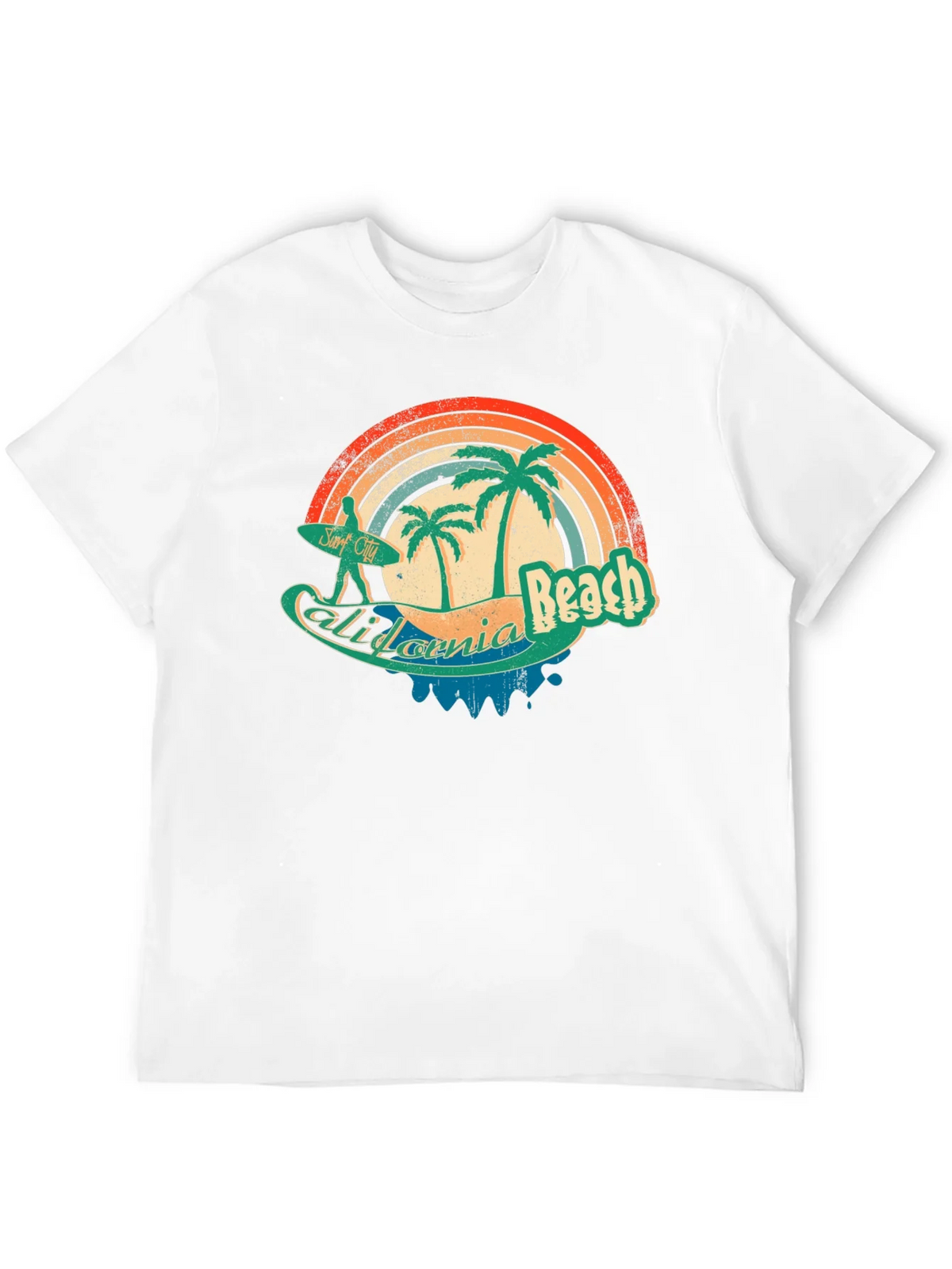 California Beach Retro Surf T-Shirt product image 11