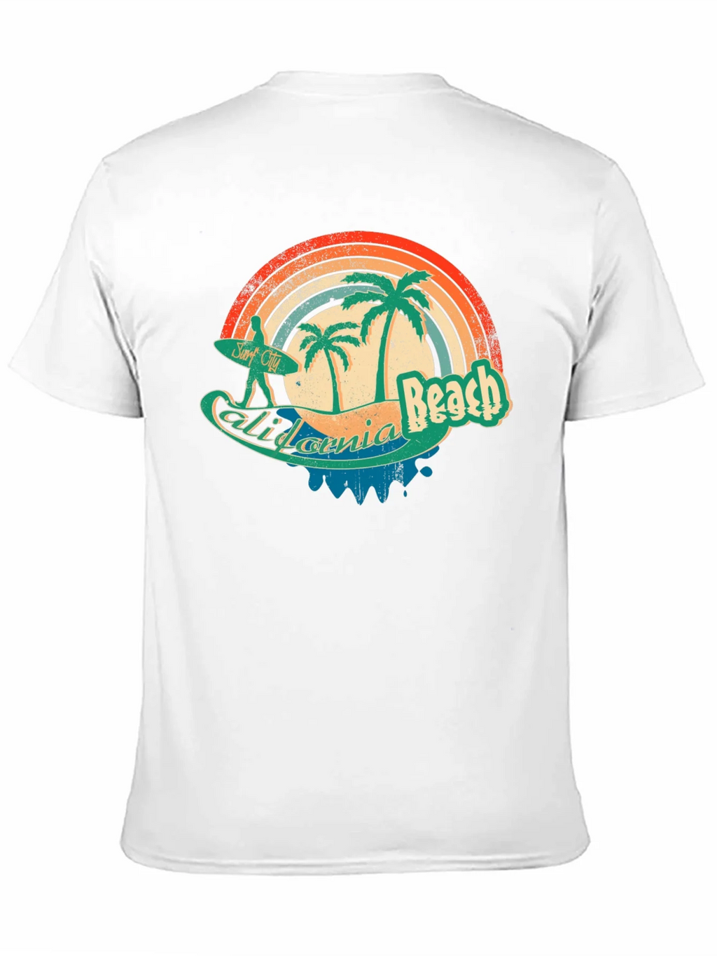 California Beach Retro Surf T-Shirt product image 10