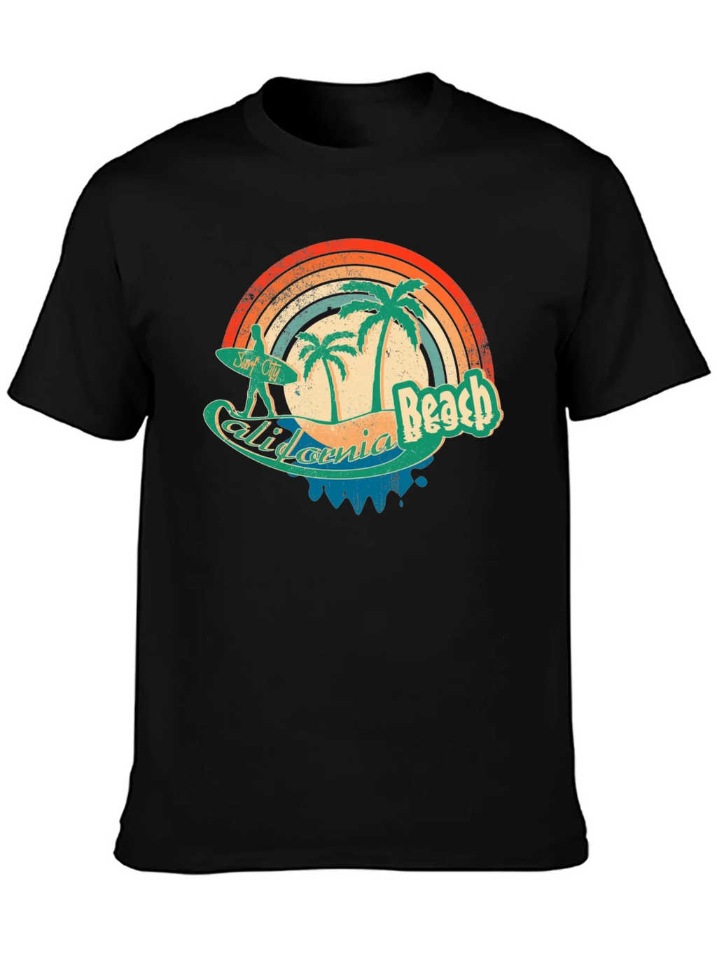 California Beach Retro Surf T-Shirt product image 3