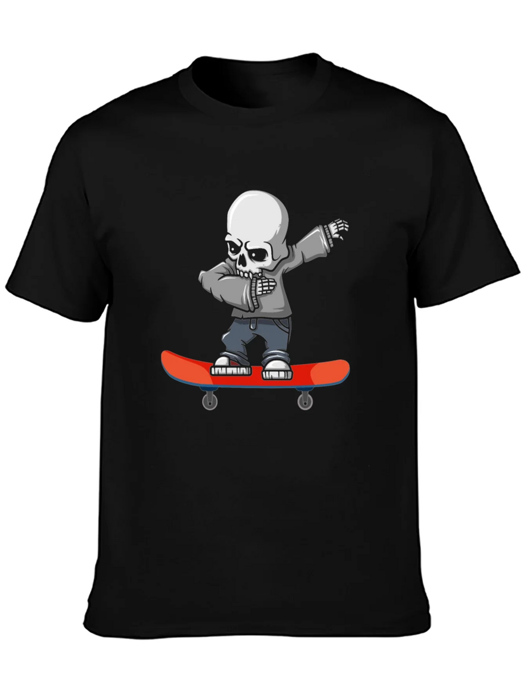 Skateboard Skeleton Graphic T-Shirt product image 3