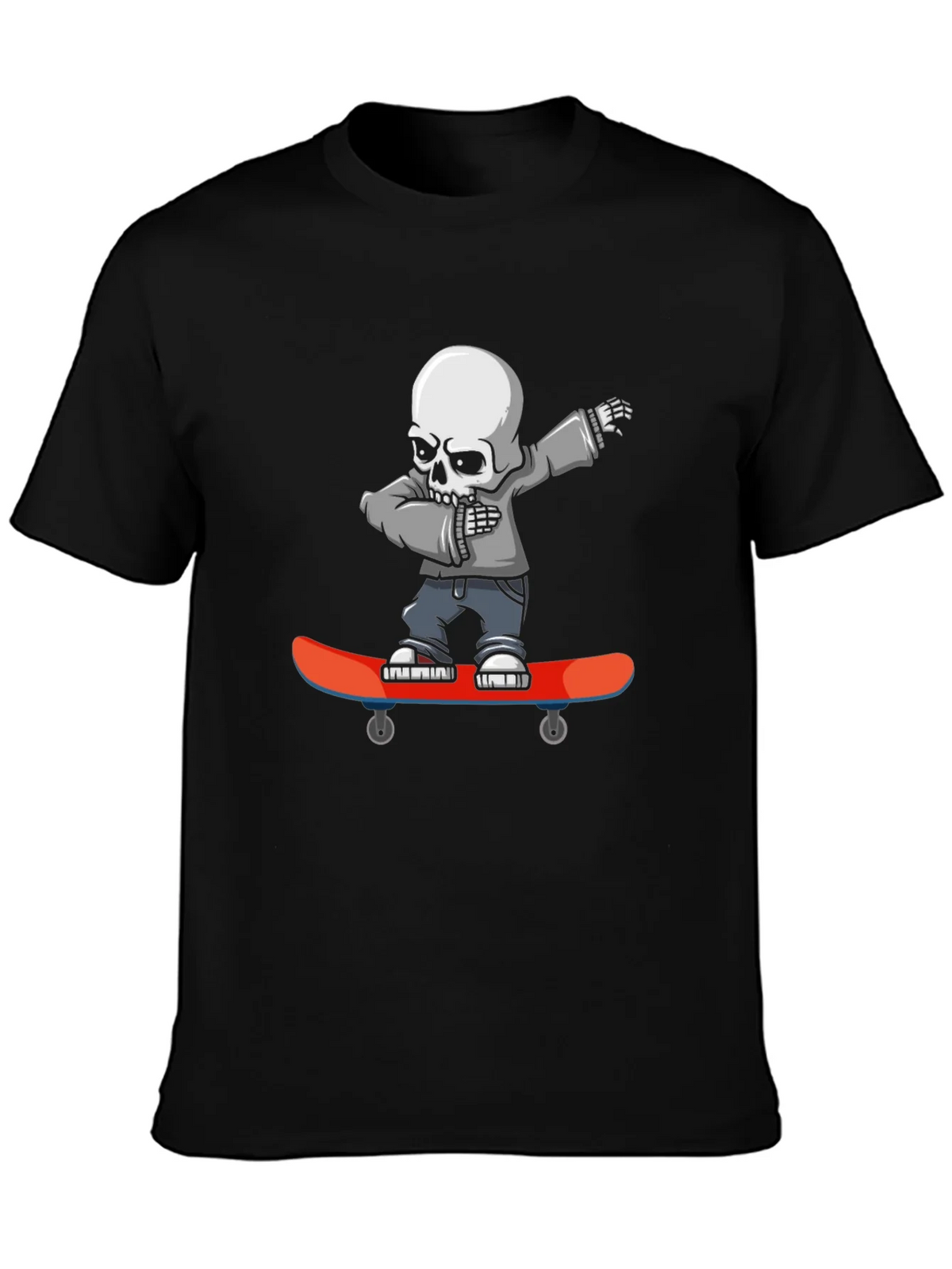 Skateboard Skeleton Graphic T-Shirt product image 3