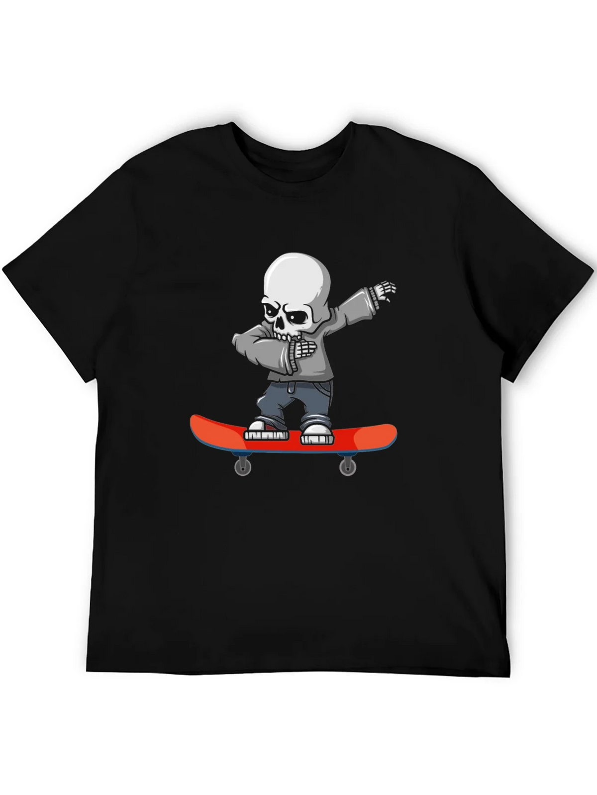Skateboard Skeleton Graphic T-Shirt product image 5
