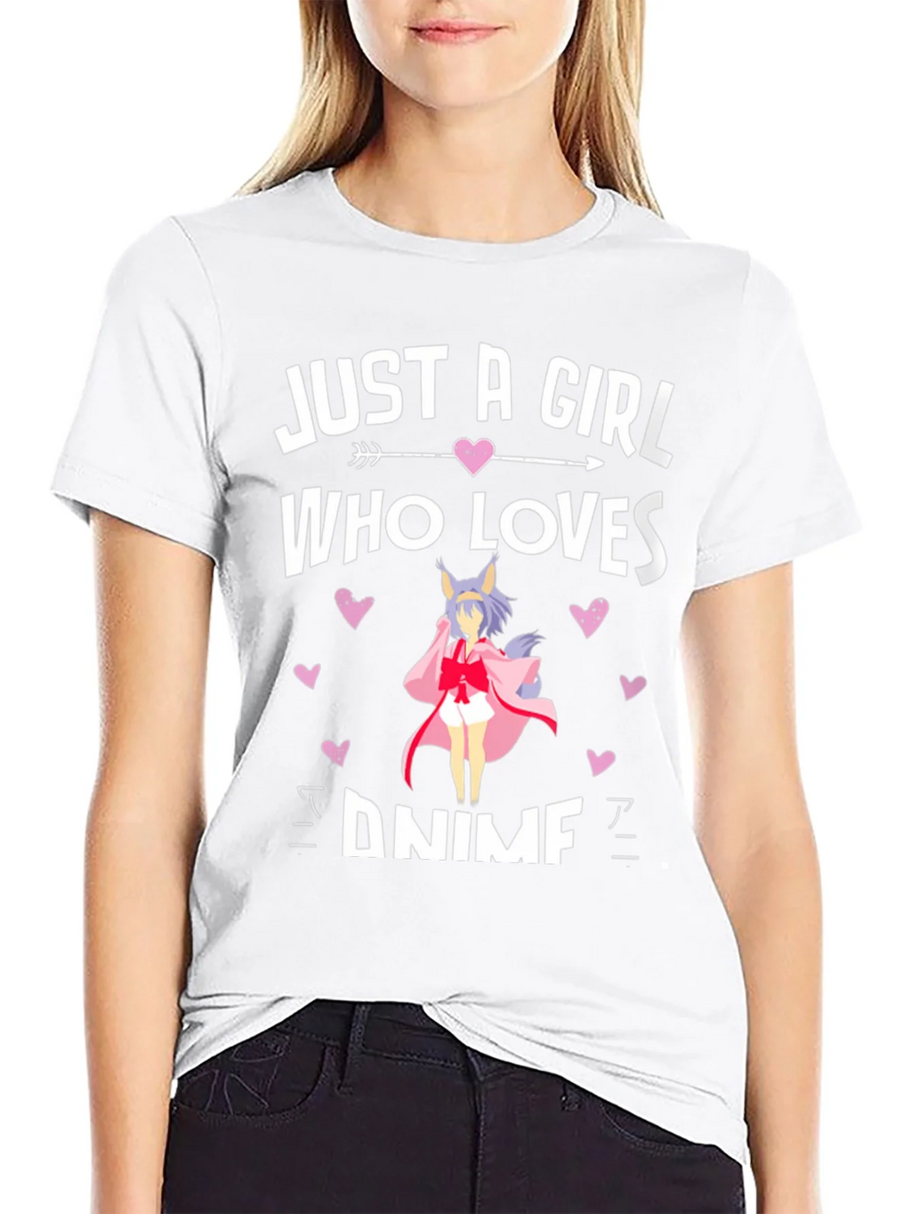 Just A Girl Who Loves Anime T-Shirt product image 8
