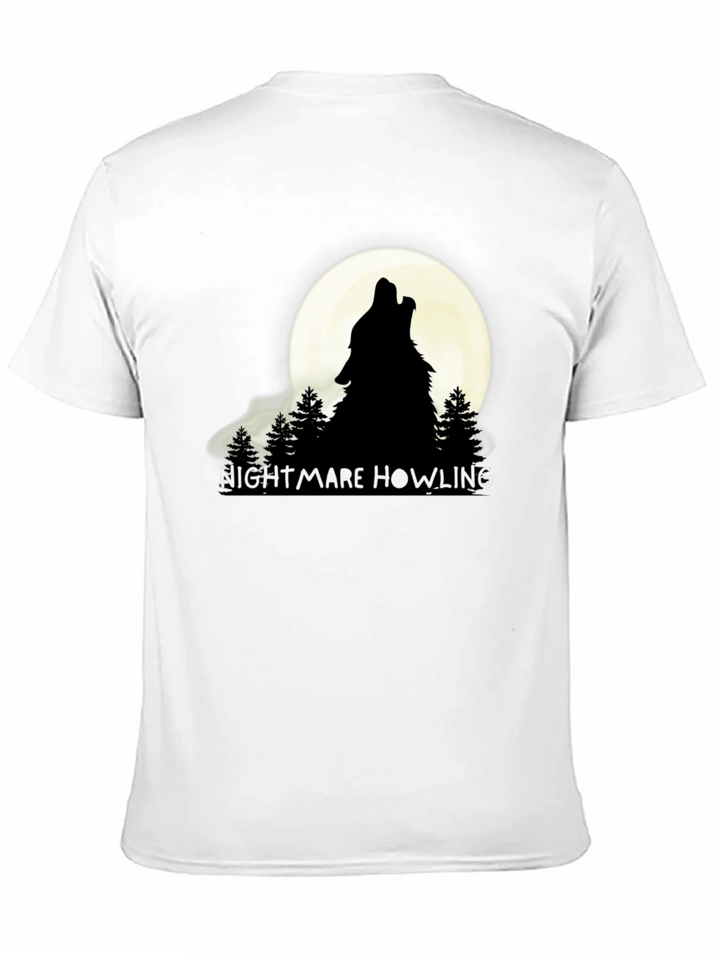 Nightmare Howling Wolf Graphic T-Shirt product image 10
