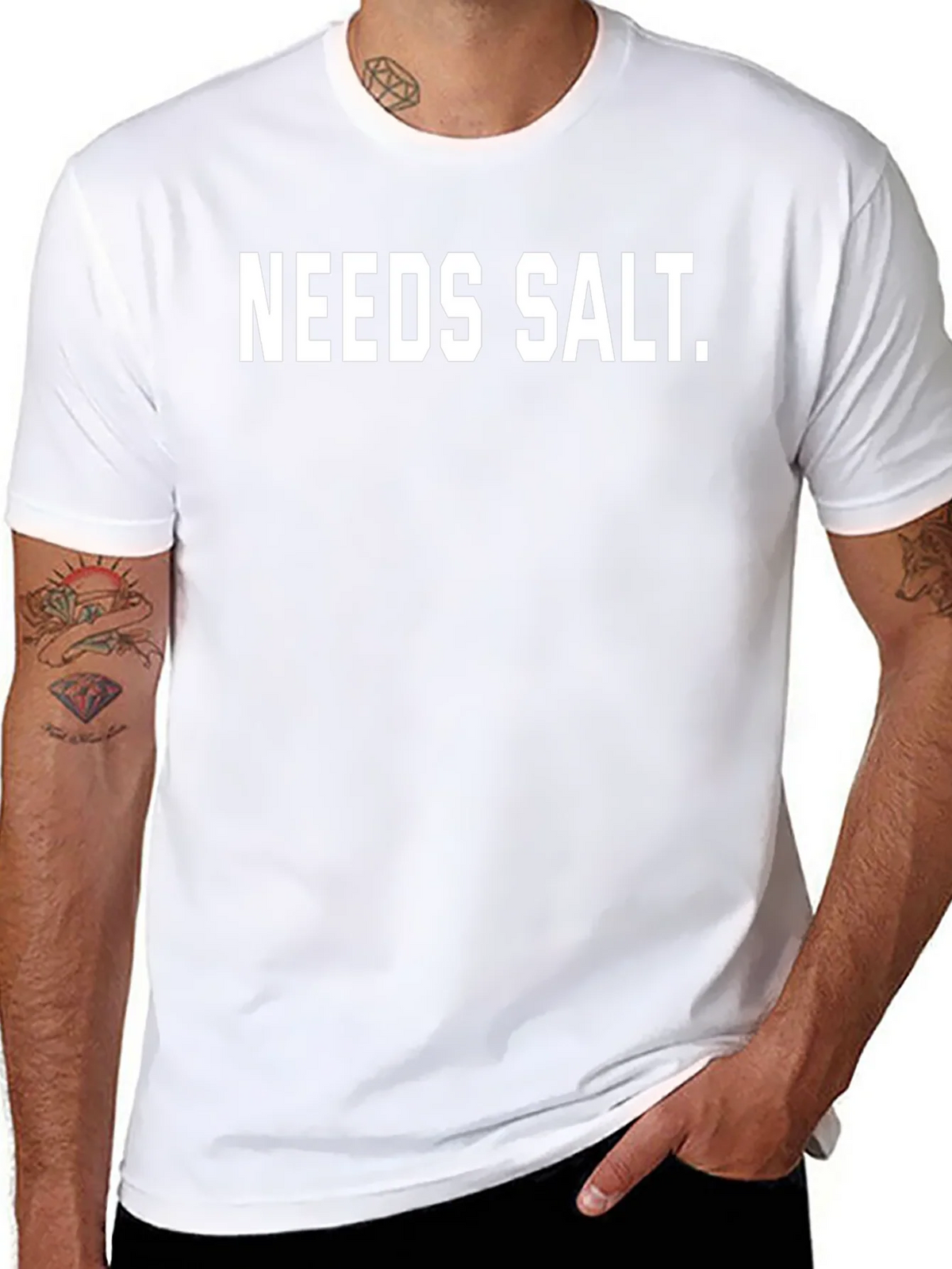 Needs Salt T-Shirt - Funny Foodie Tee product image 7