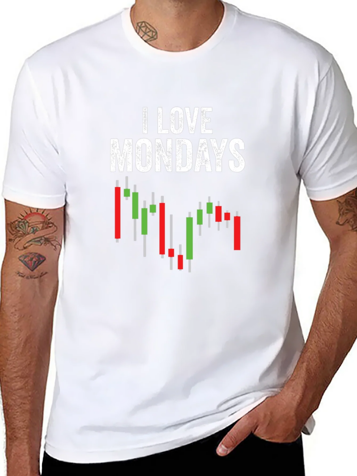 I Love Mondays Stock Market T-Shirt product image 7