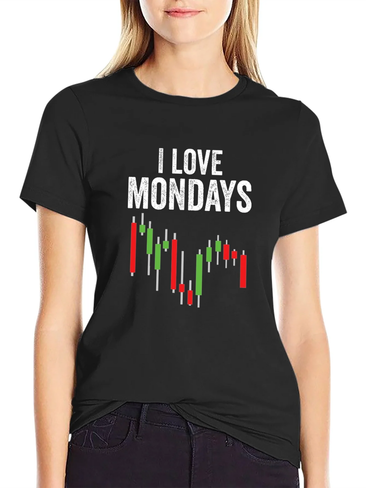 I Love Mondays Stock Market T-Shirt product image 2