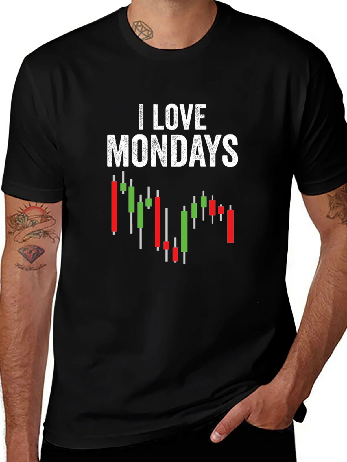 I Love Mondays Stock Market T-Shirt product image 1