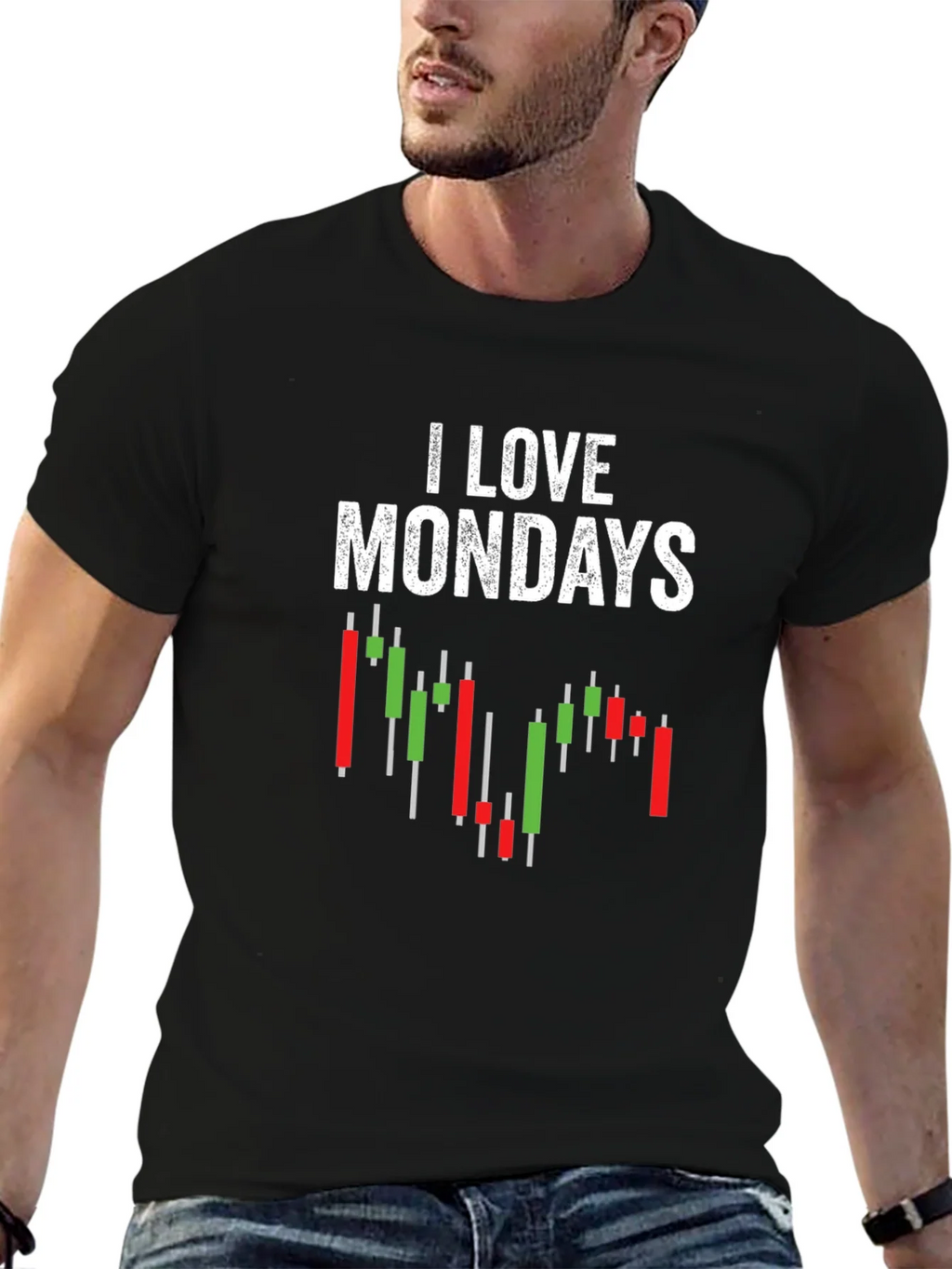 I Love Mondays Stock Market T-Shirt product image 6