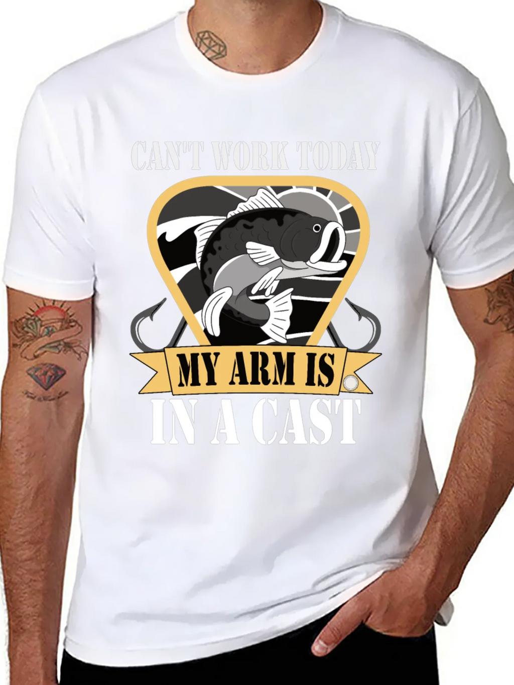 Funny Fishing T-Shirt - Cant Work Today product image 7