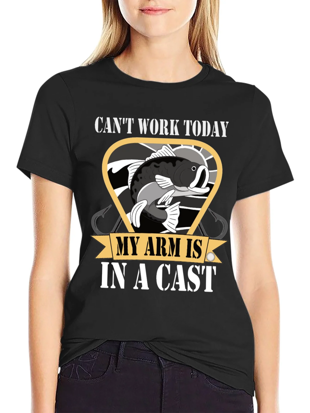 Funny Fishing T-Shirt - Cant Work Today product image 2