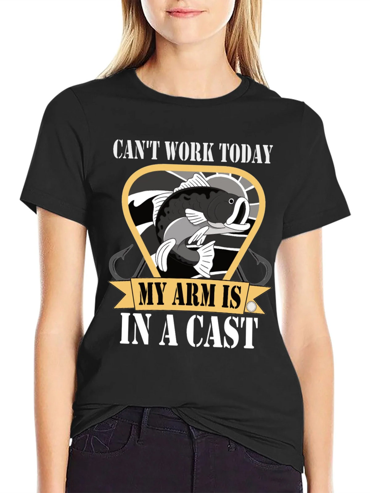 Funny Fishing T-Shirt - Cant Work Today product image 2