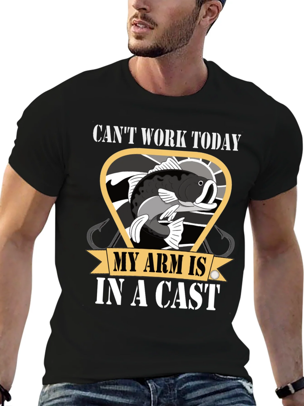 Funny Fishing T-Shirt - Cant Work Today product image 6