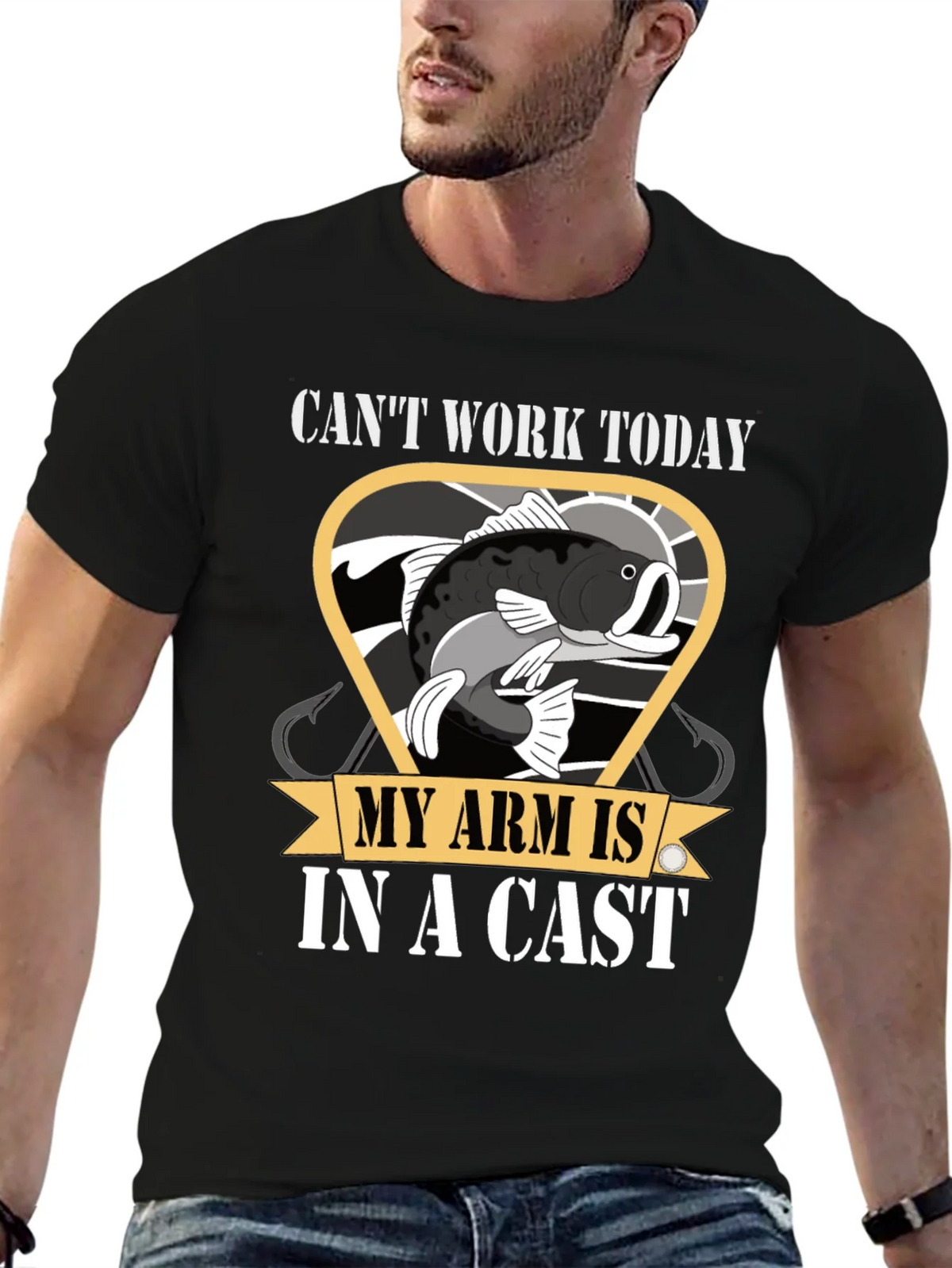 Funny Fishing T-Shirt - Cant Work Today product image 6