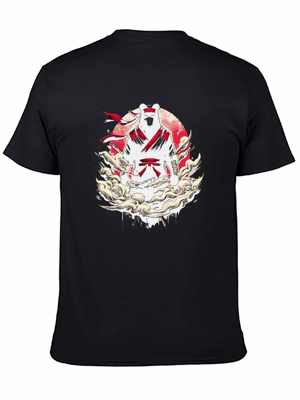Martial Arts Bear Graphic T-Shirt - Black product image 4