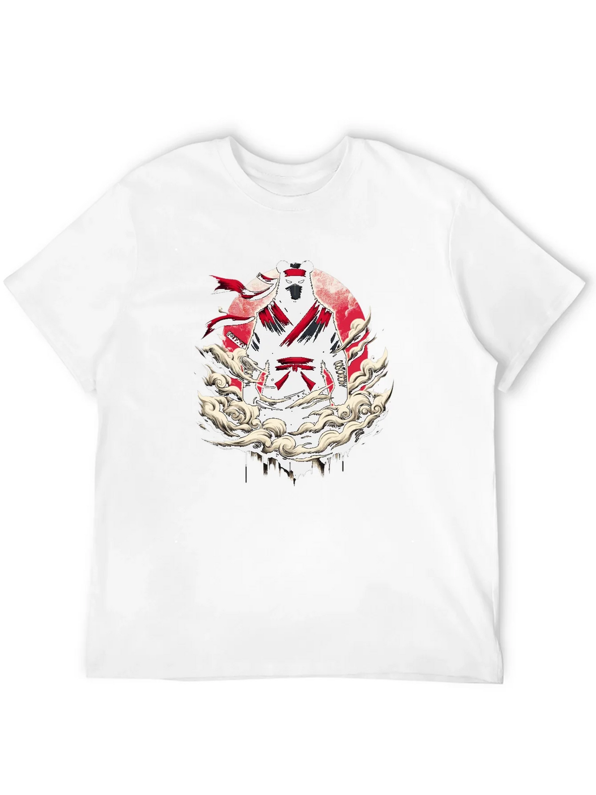 Martial Arts Bear Graphic T-Shirt - Black product image 11