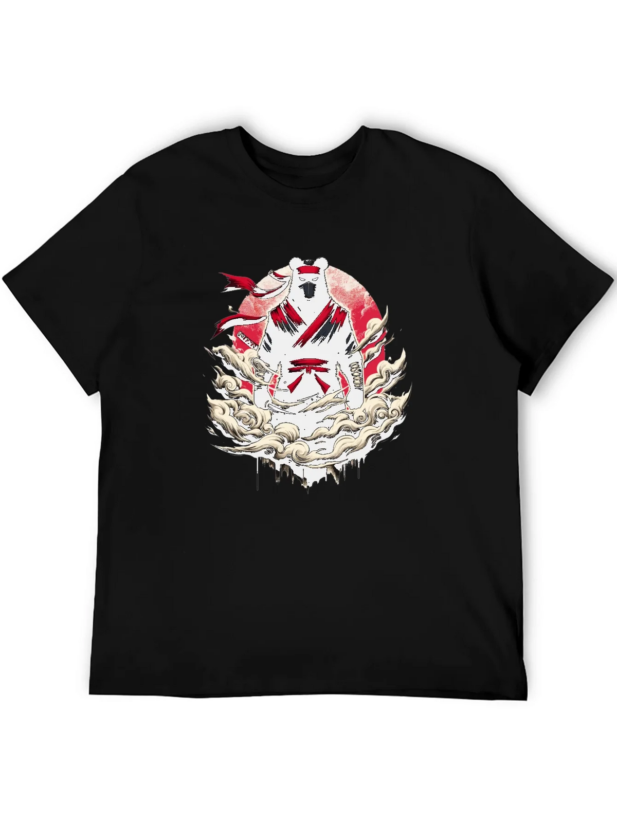 Martial Arts Bear Graphic T-Shirt - Black product image 5