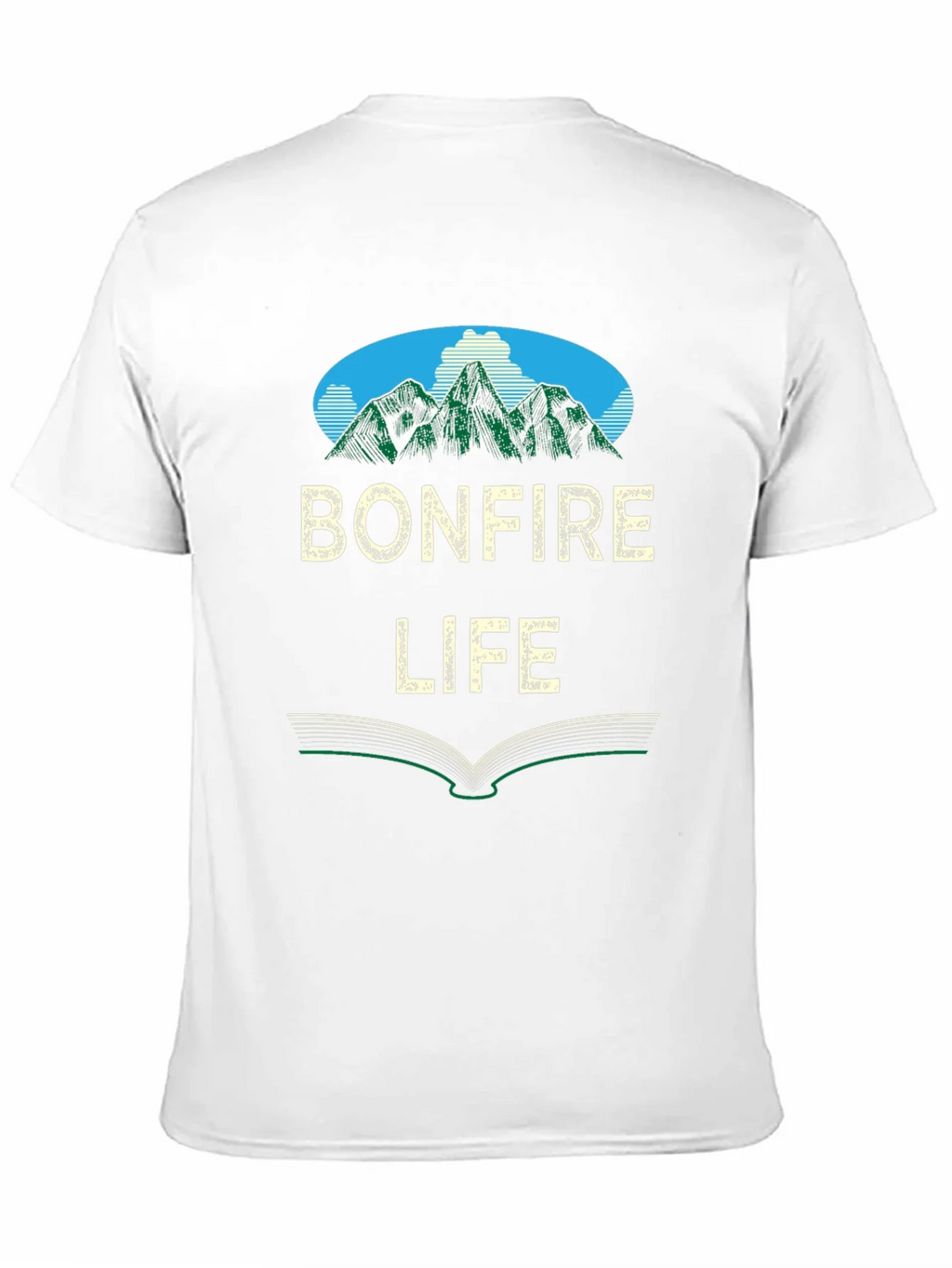 Bonfire Life Graphic T-Shirt - Mountain Scene Design product image 10