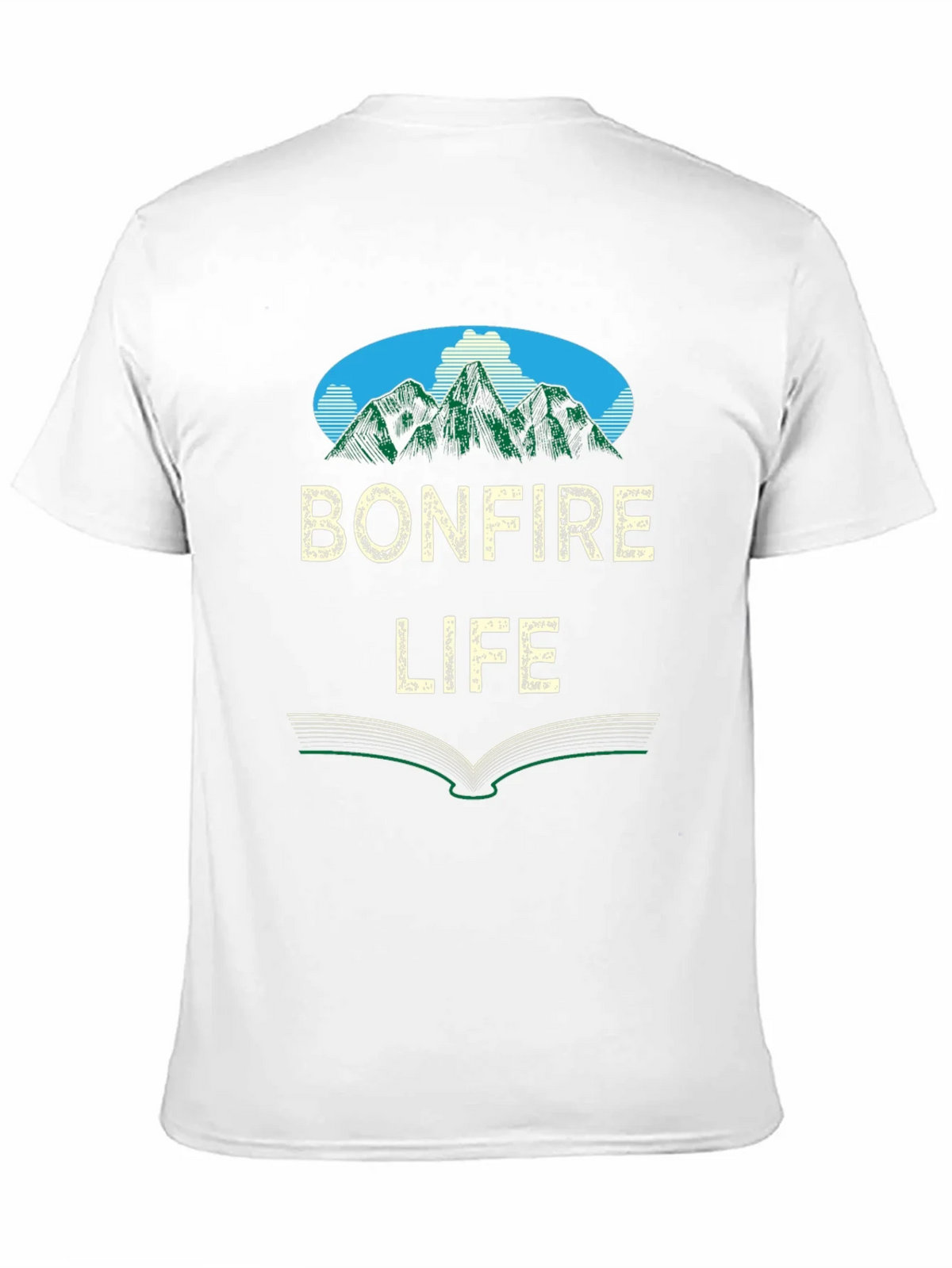 Bonfire Life Graphic T-Shirt - Mountain Scene Design product image 10