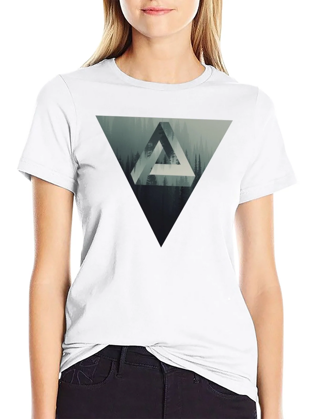 Geometric Forest Graphic T-Shirt product image 8