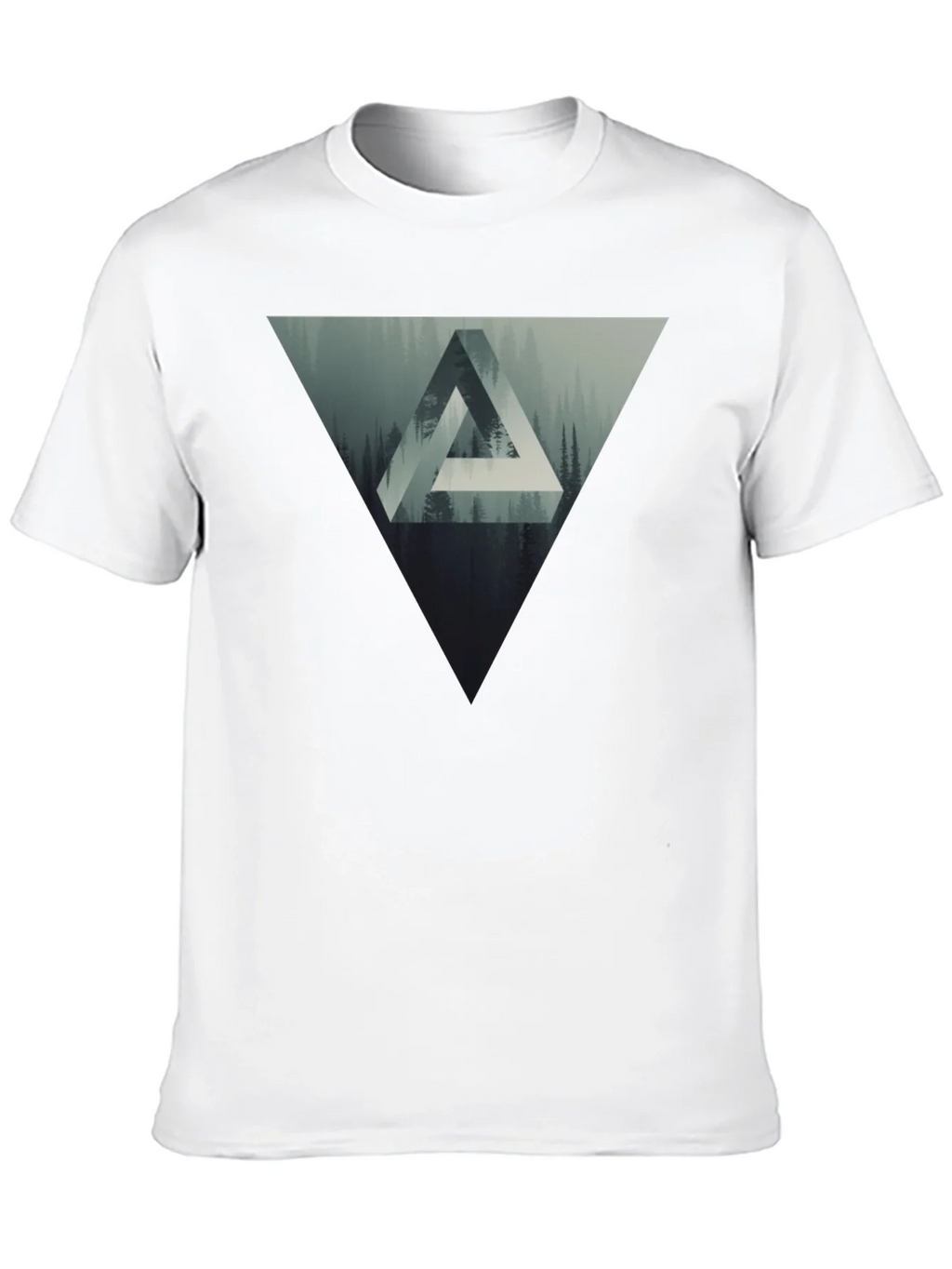 Geometric Forest Graphic T-Shirt product image 9