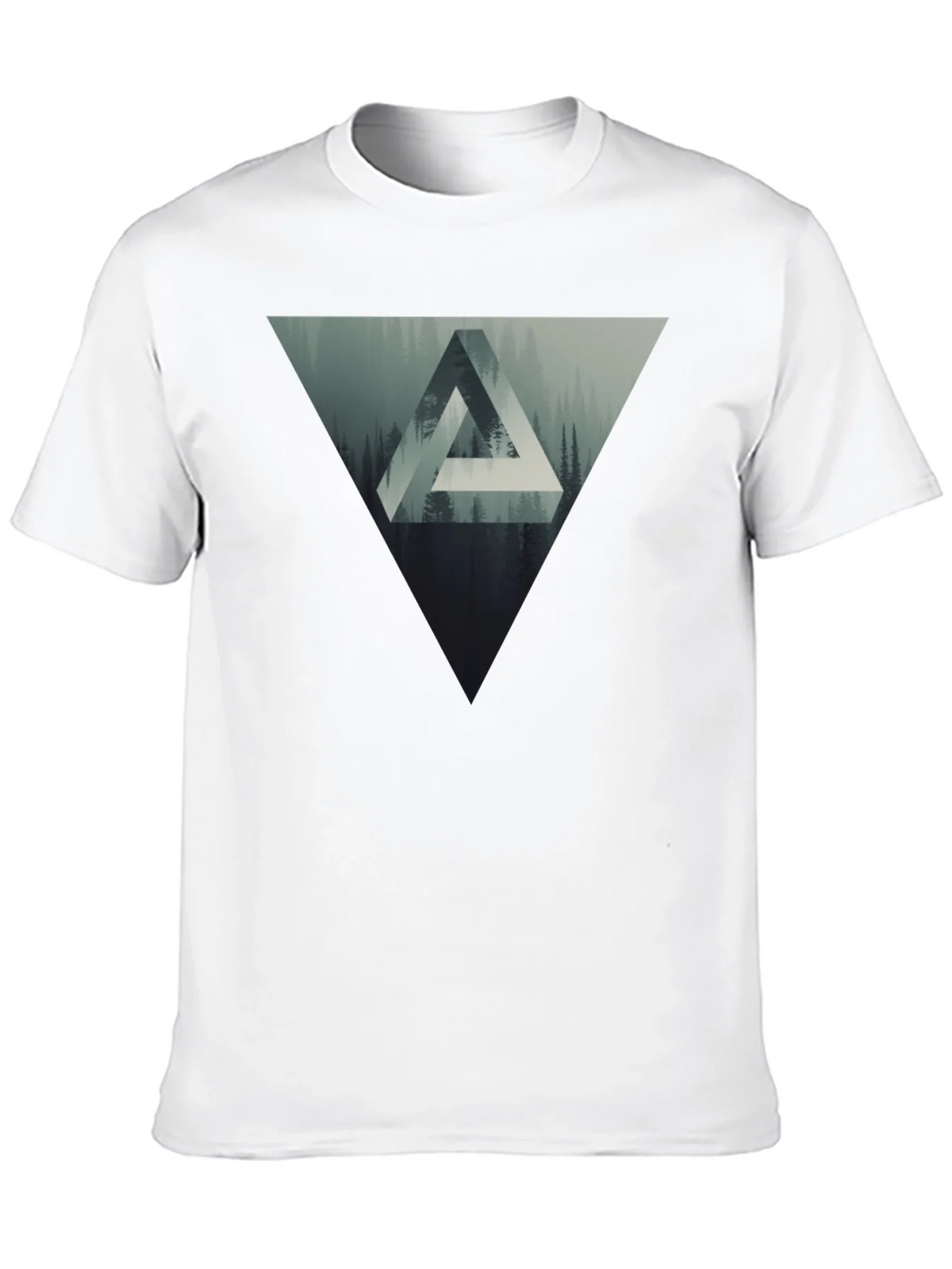 Geometric Forest Graphic T-Shirt product image 9