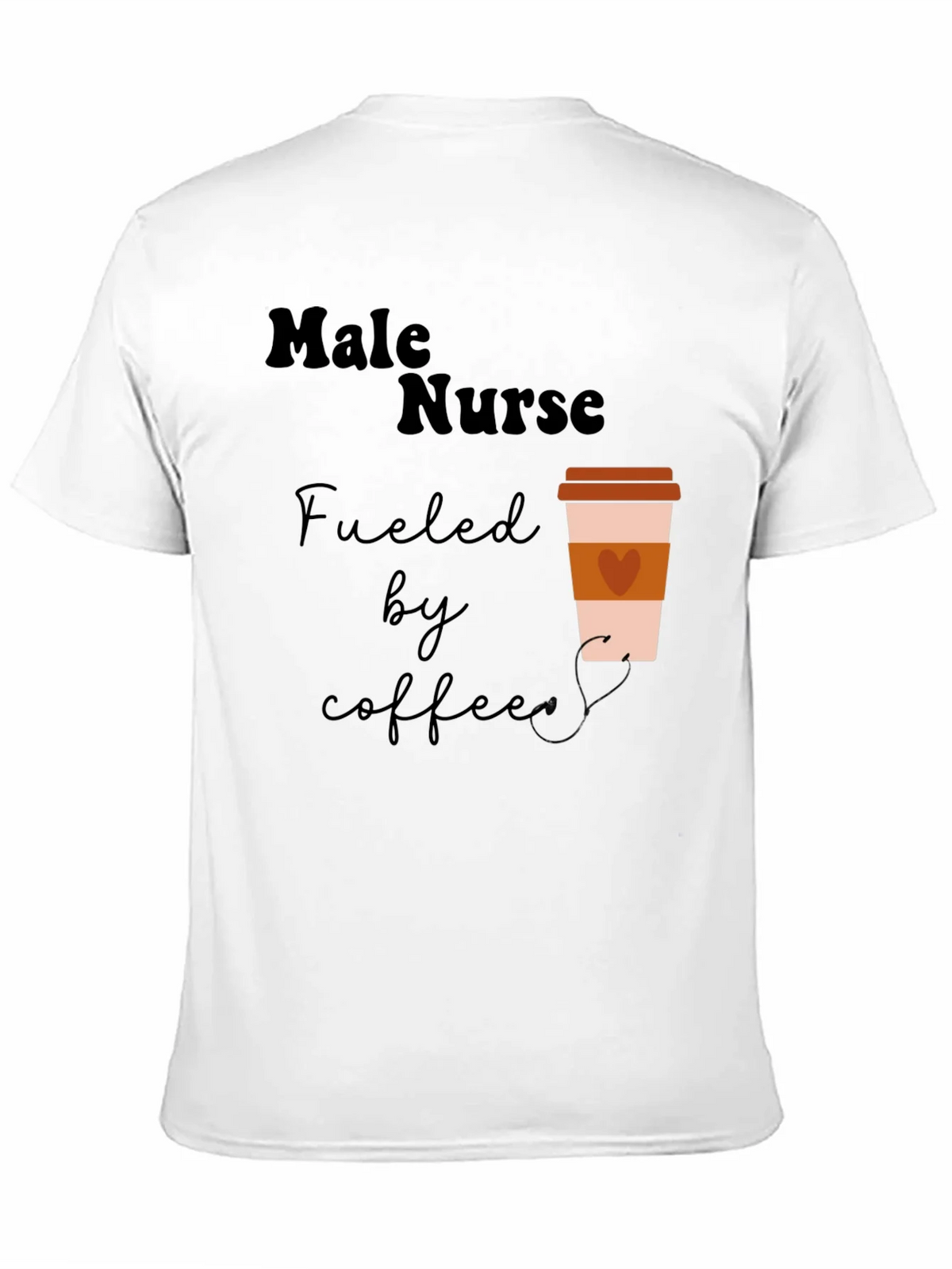 Male Nurse Fuelled by Coffee Graphic T-Shirt product image 10