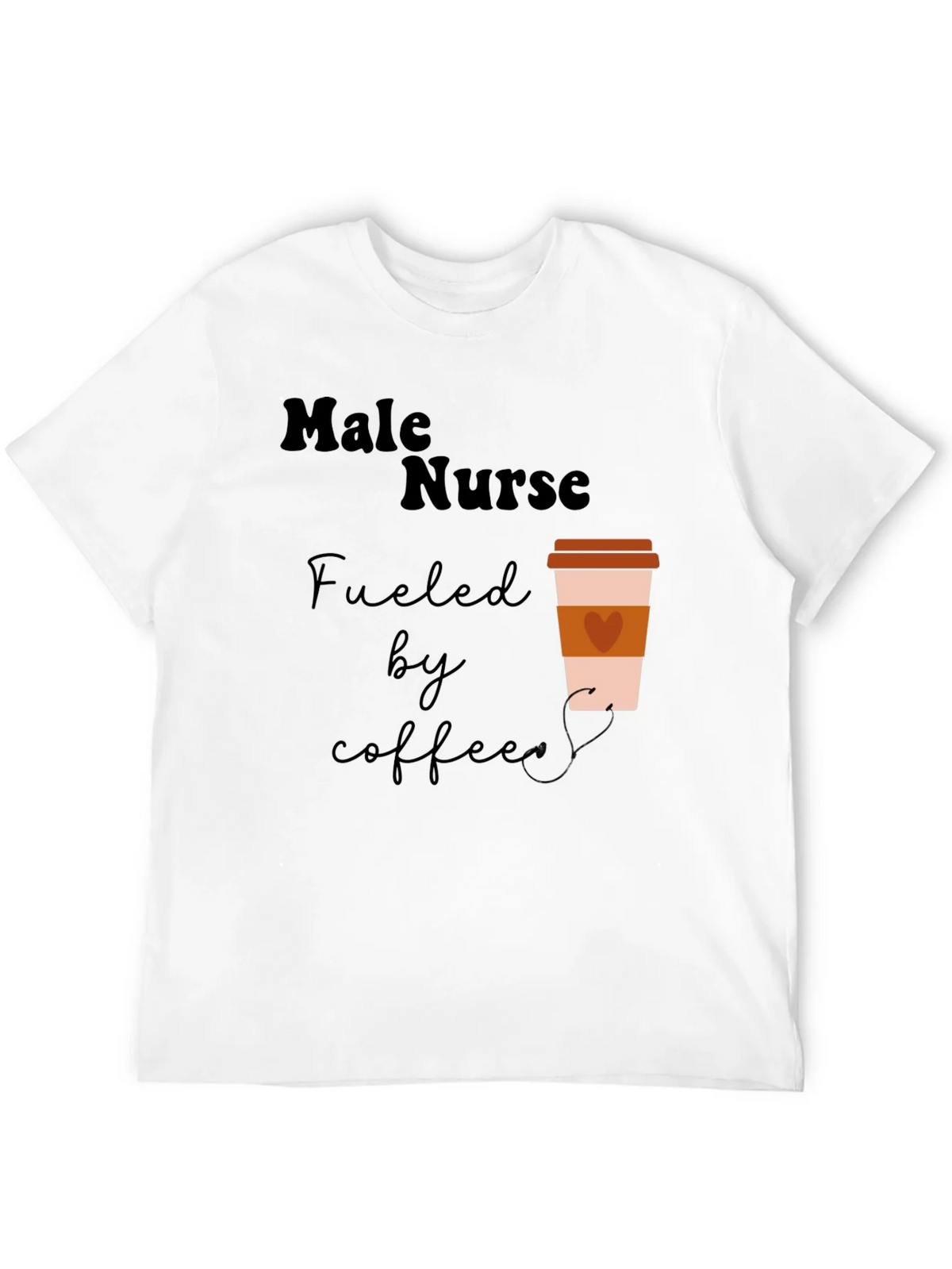 Male Nurse Fuelled by Coffee Graphic T-Shirt product image 11