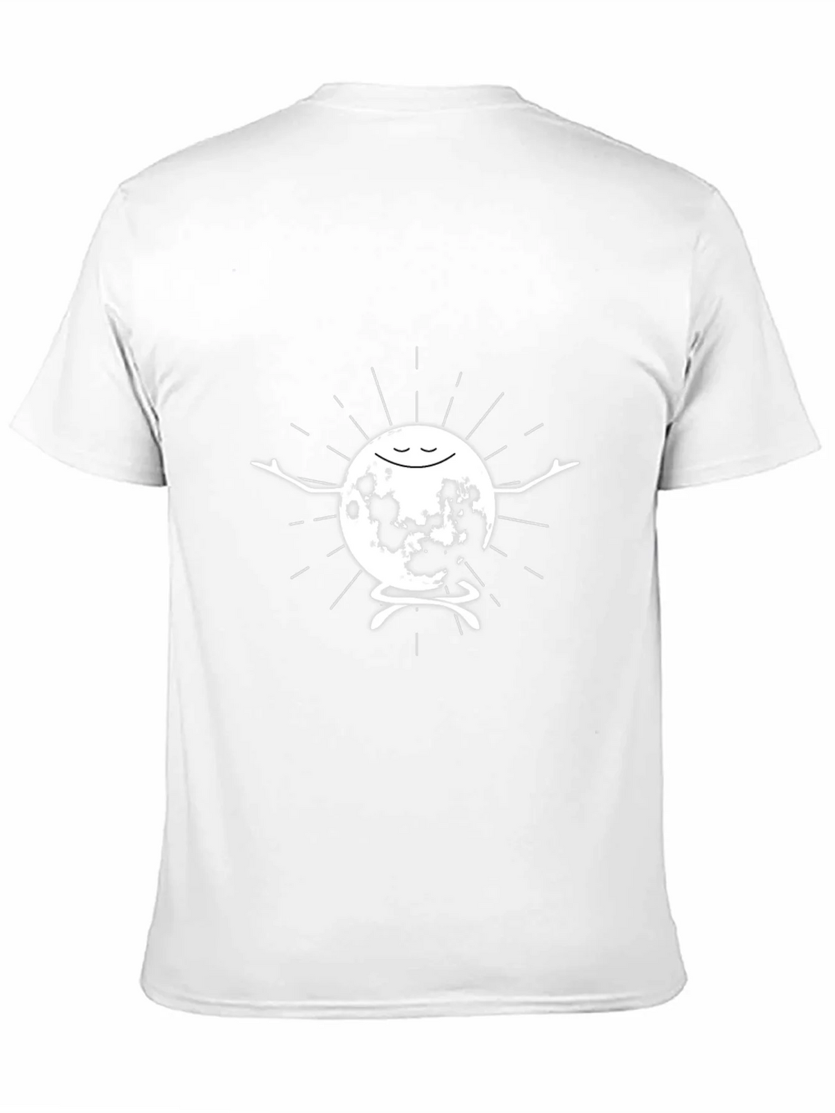 Meditating Moon Graphic T-Shirt - Black product image 10