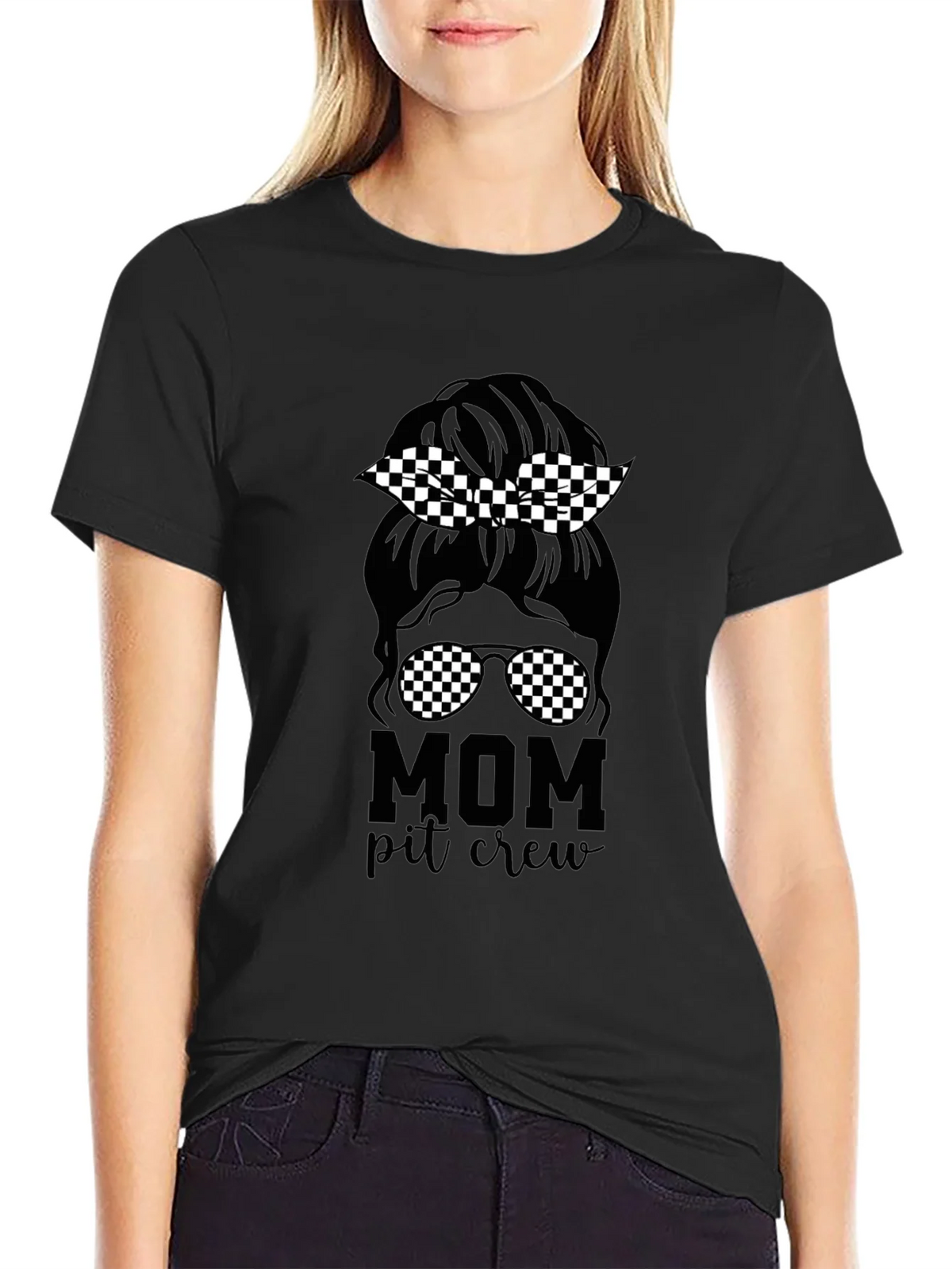 Mom Pit Crew T-Shirt - Racing Tee product image 2