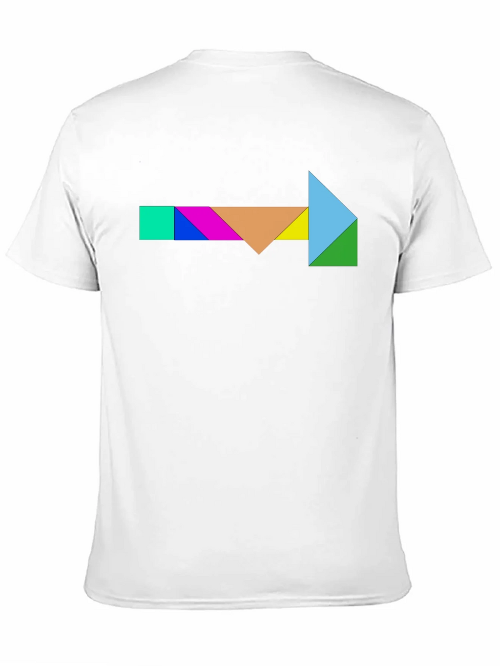 Geometric Tangram Arrow T-Shirt - Unique Design product image 7