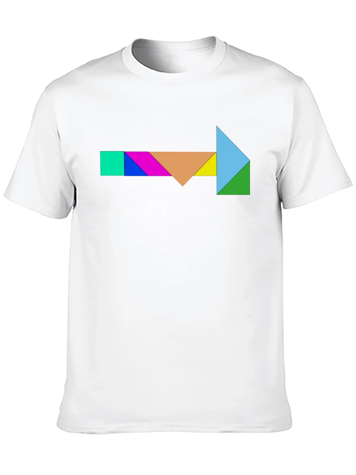 Geometric Tangram Arrow T-Shirt - Unique Design product image 6