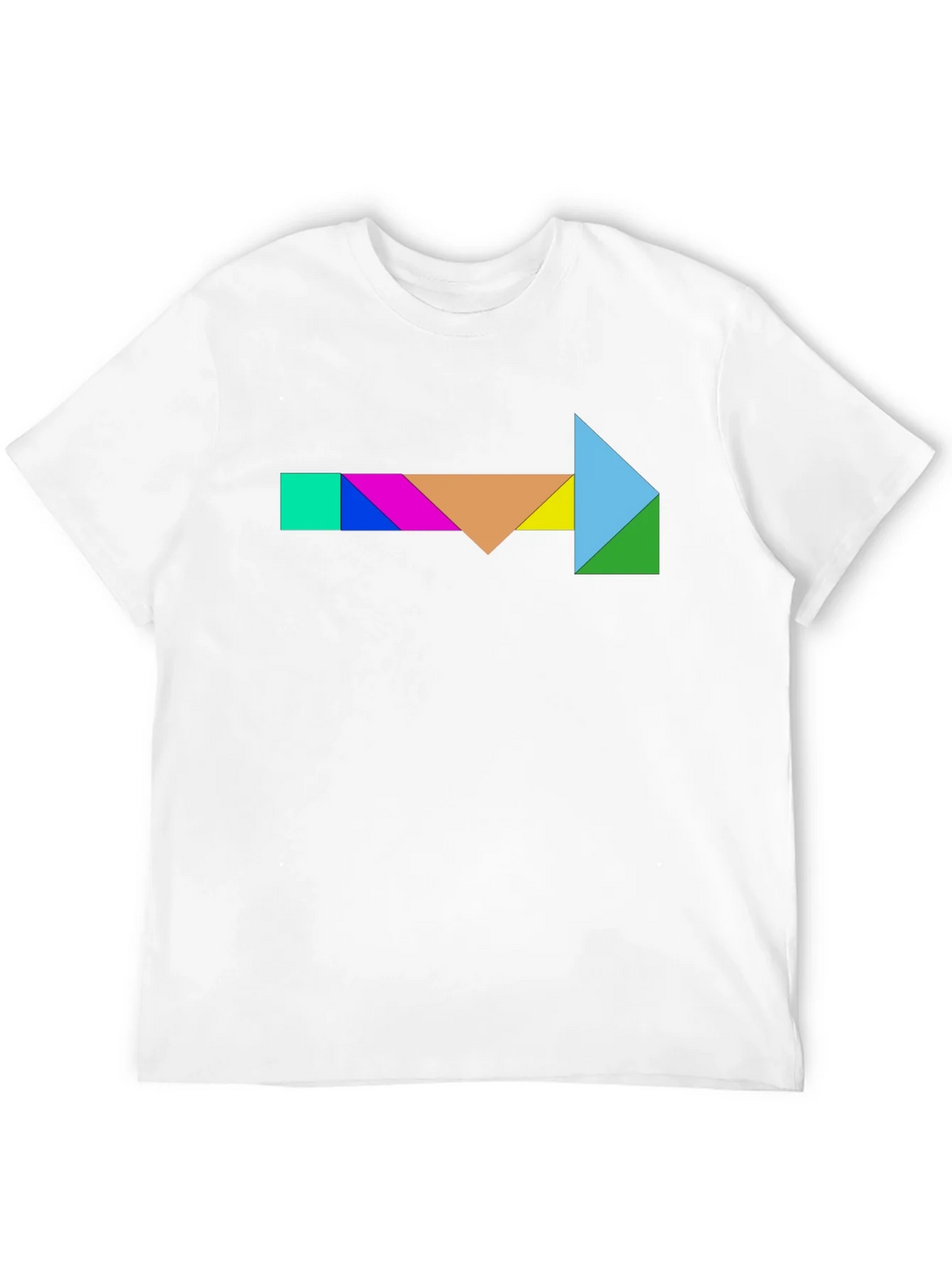 Geometric Tangram Arrow T-Shirt - Unique Design product image 8