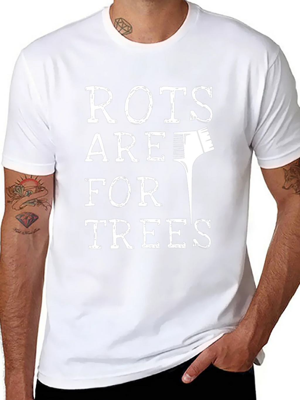 Roots Are For Trees Funny Hair Stylist T-Shirt product image 7