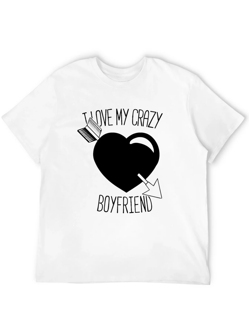I Love My Crazy Boyfriend Graphic T-Shirt product image 11