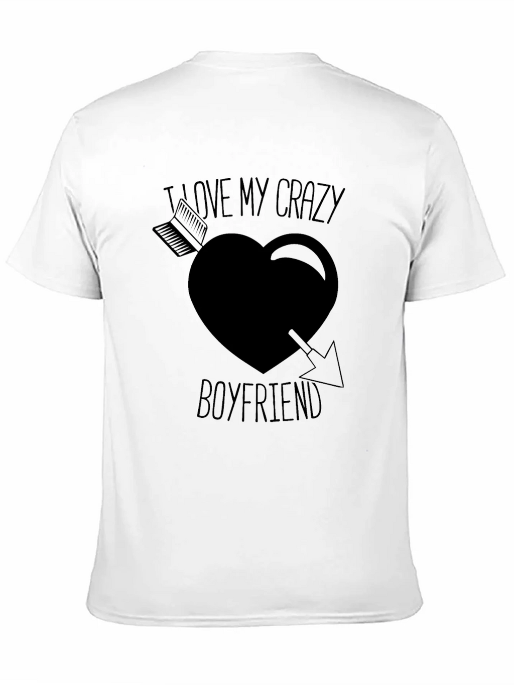 I Love My Crazy Boyfriend Graphic T-Shirt product image 10